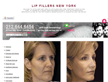 Tablet Screenshot of lipfillersnewyork.com